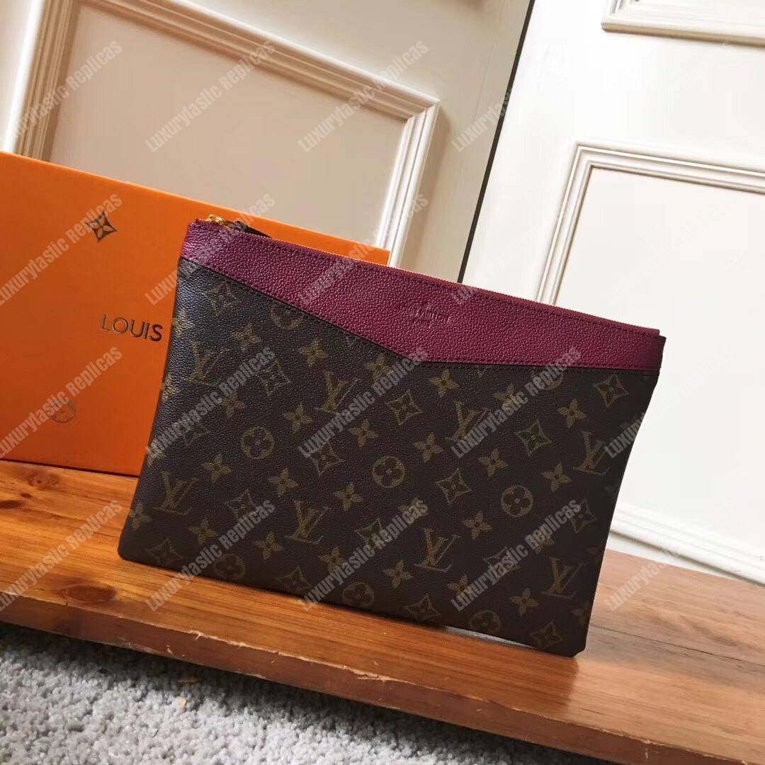 LV Daily Pouch Monogram Raisin