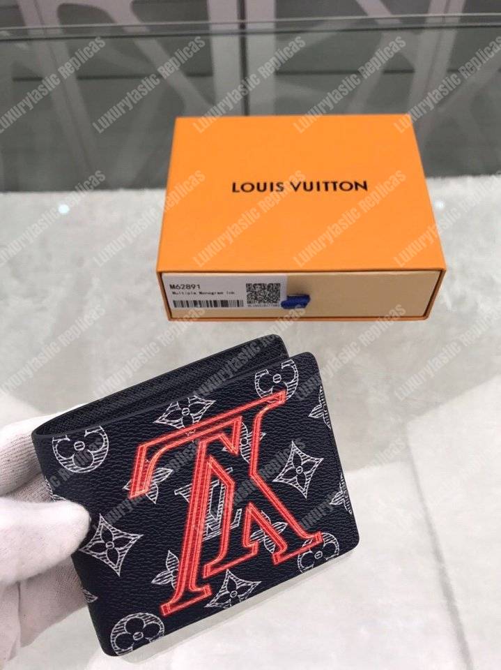 LV Multiple Wallet Monogram Upside Down Canvas