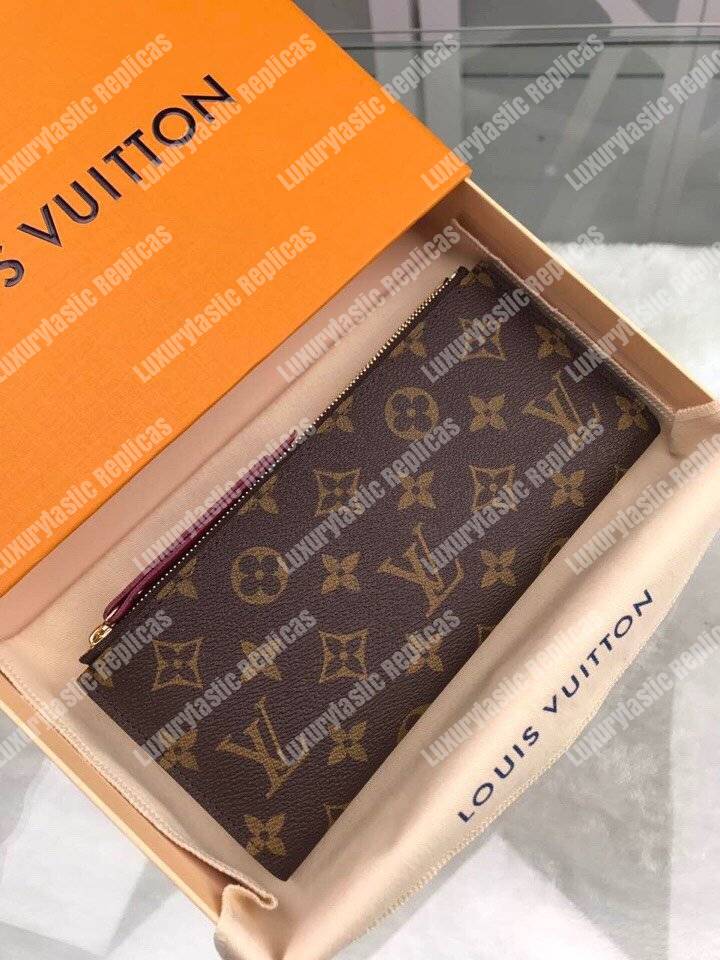 LV Adele Wallet Monogram Canvas Fuchsia