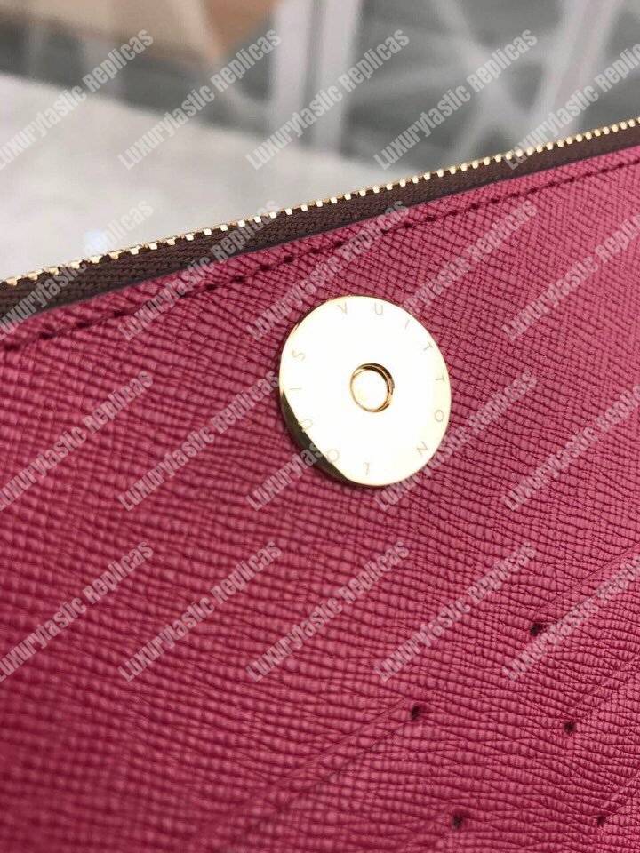 LV Adele Wallet Monogram Canvas Fuchsia