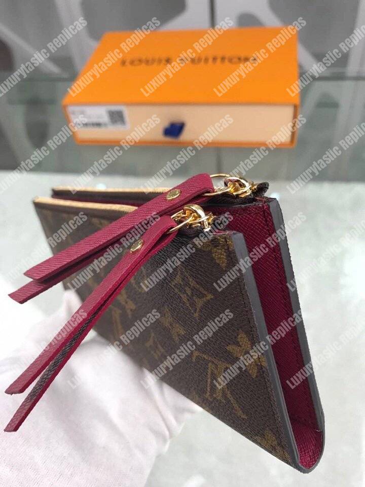 LV Adele Wallet Monogram Canvas Fuchsia