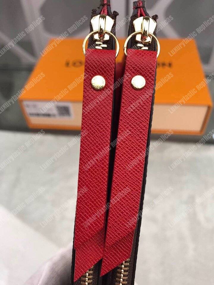 LV Adele Wallet Monogram Canvas Coquelicot