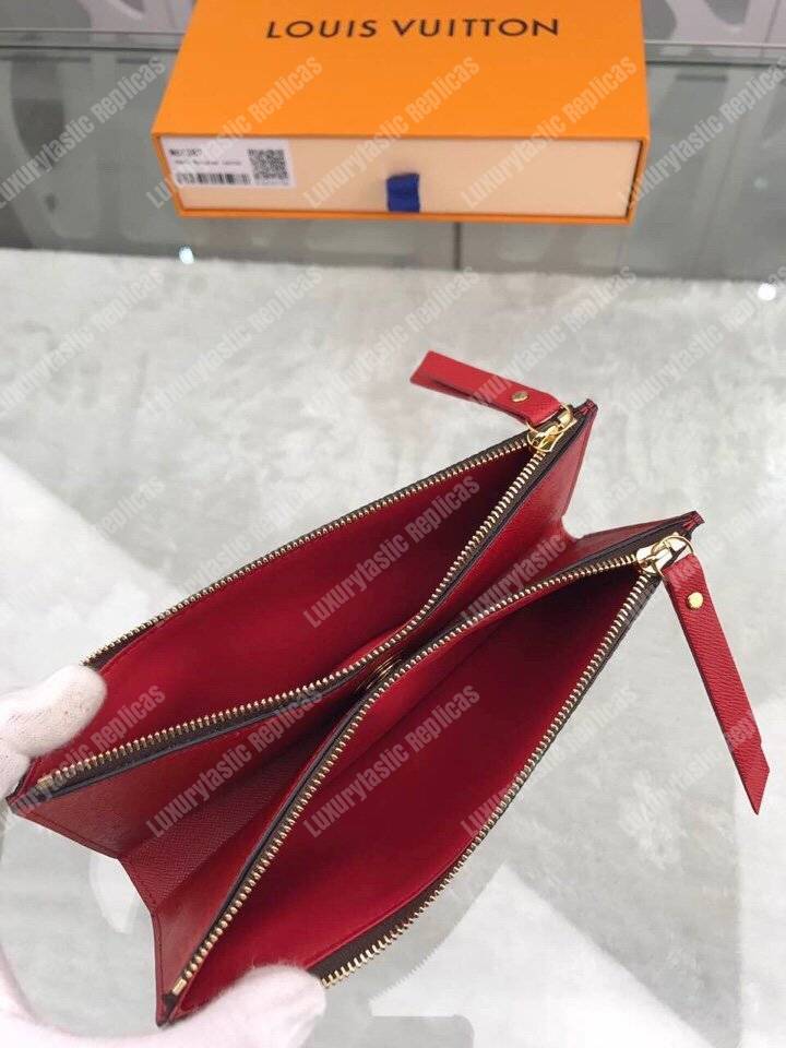 LV Adele Wallet Monogram Canvas Coquelicot