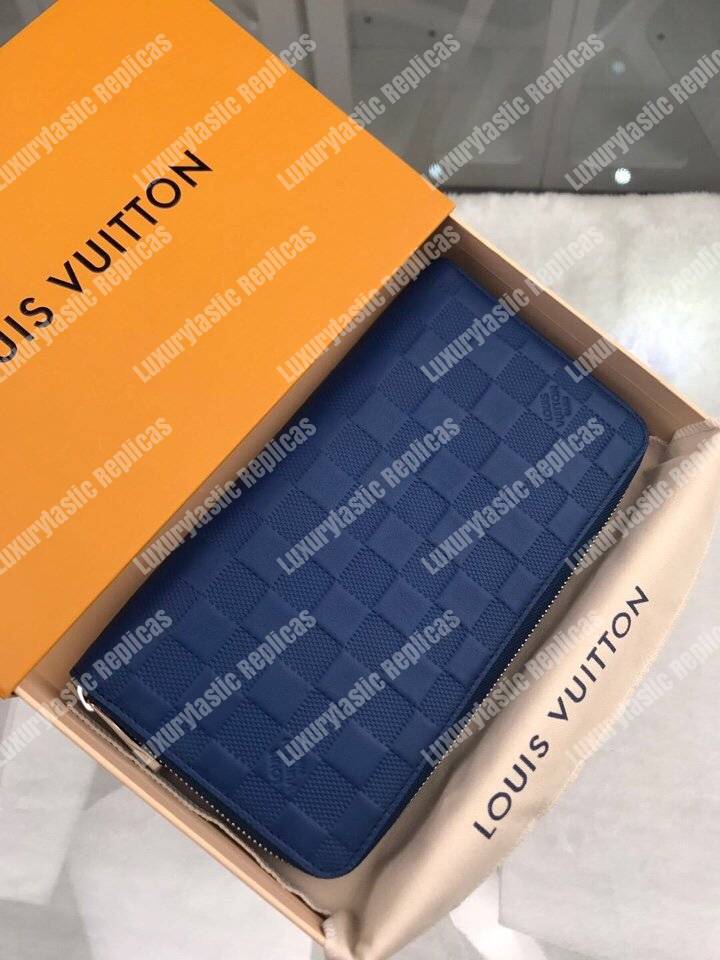 LV Zippy Organizer Damier Infini Leather Bleu Marine