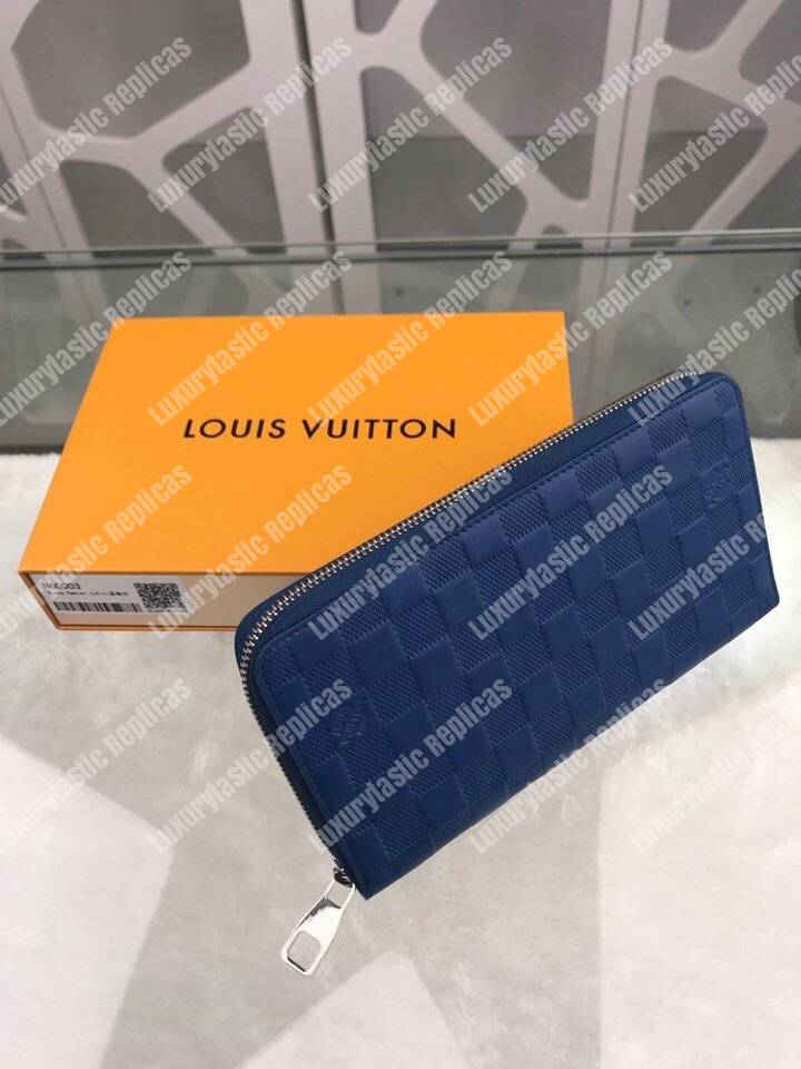 LV Zippy Organizer Damier Infini Leather Bleu Marine