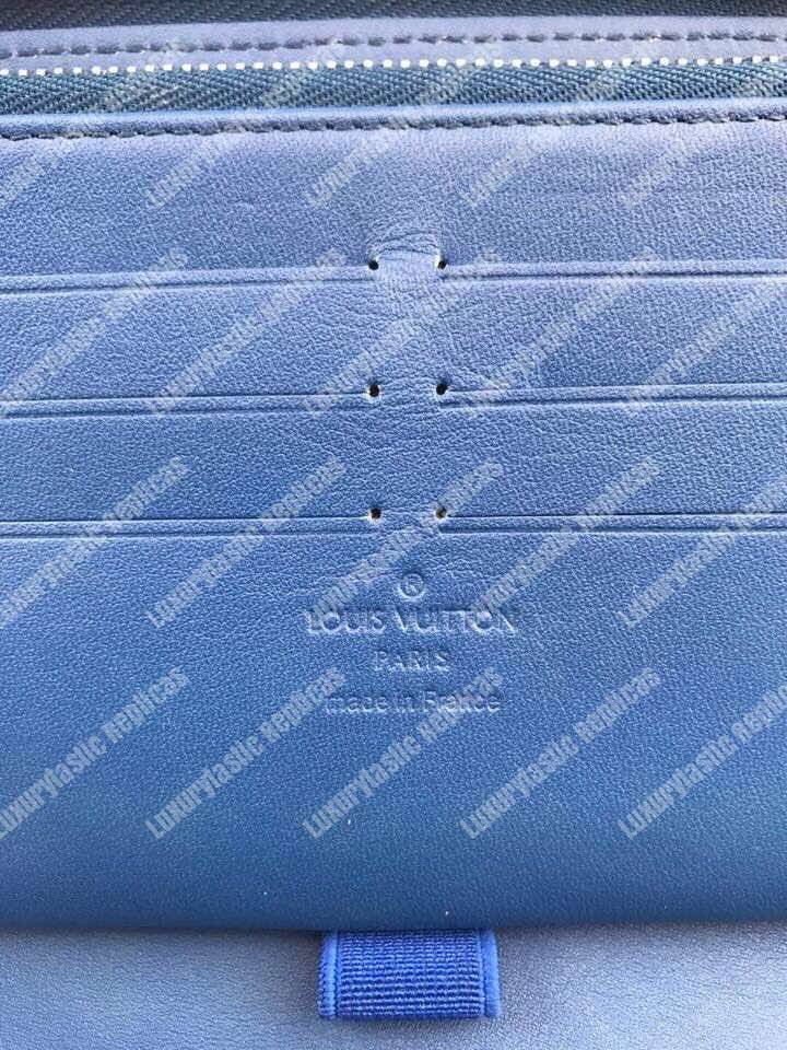 LV Zippy Organizer Damier Infini Leather Bleu Marine