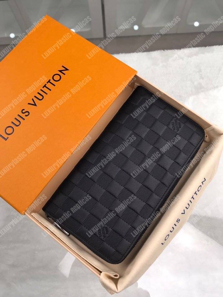 LV Zippy Organizer Damier Infini Leather Noir