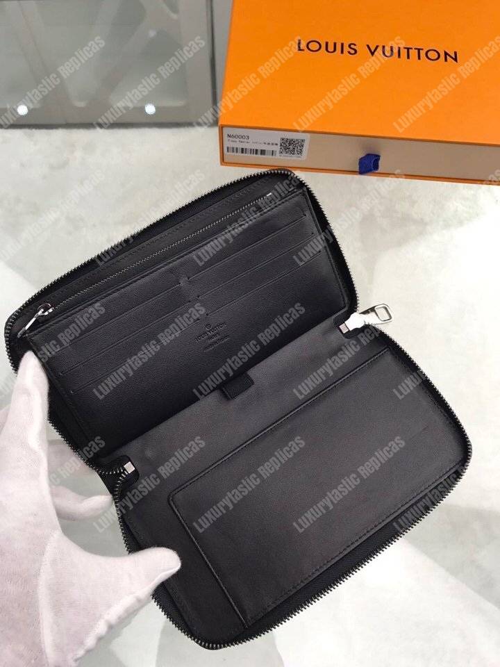 LV Zippy Organizer Damier Infini Leather Noir