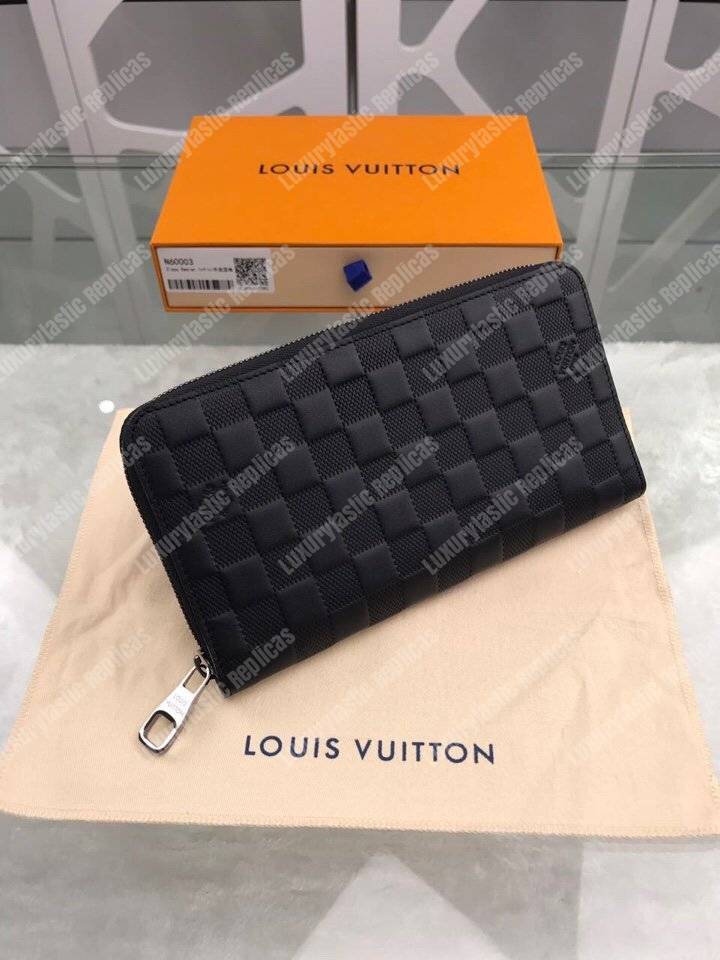 LV Zippy Organizer Damier Infini Leather Noir