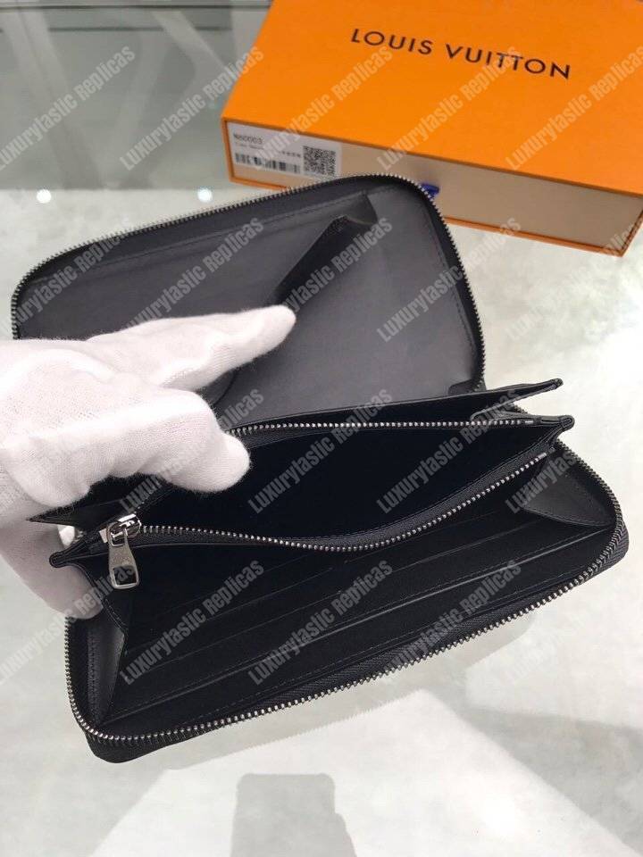 LV Zippy Organizer Damier Infini Leather Noir