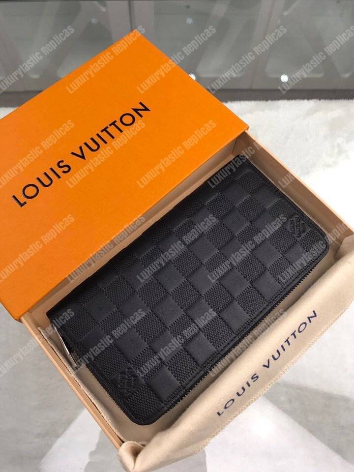 LV Zippy Wallet Damier Infini Leather Onyx
