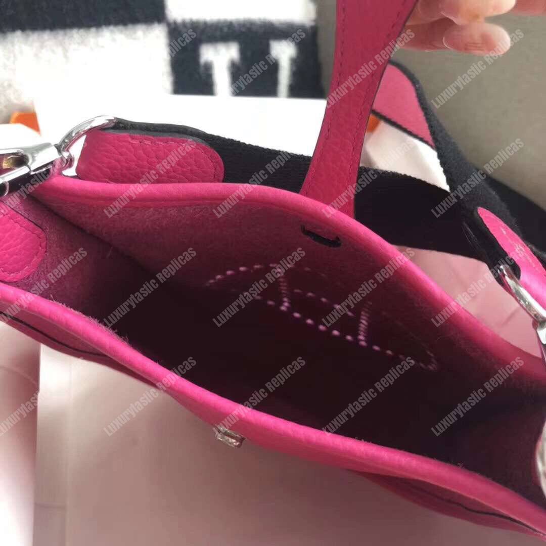 H**mes mini evelyne iii 17 clemence bag magnolia