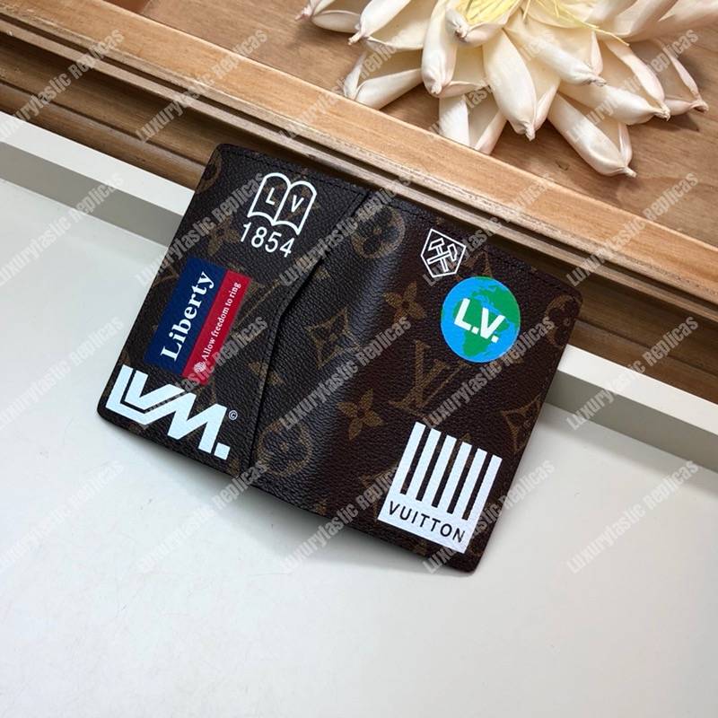 LV Pocket Organizer Monogram Marron