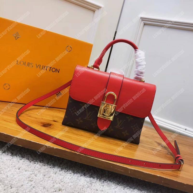 LV Locky BB Monogram Canvas Coquelicot