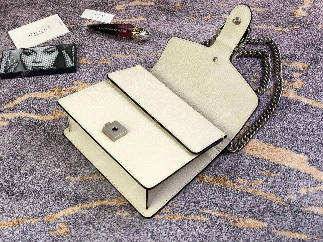 G*u*i dionysus leather mini bag white