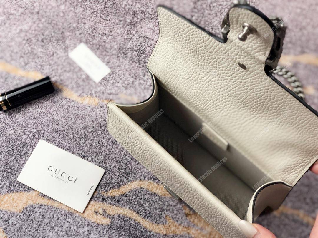 G*u*i dionysus leather mini bag white