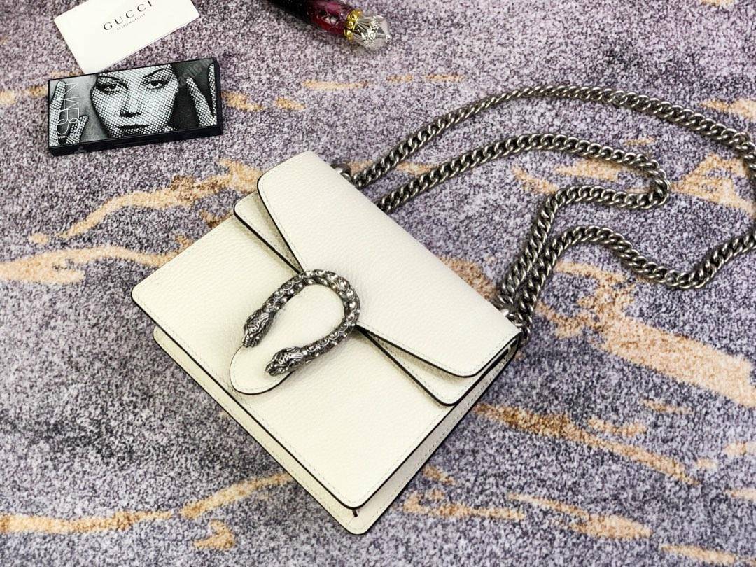G*u*i dionysus leather mini bag white