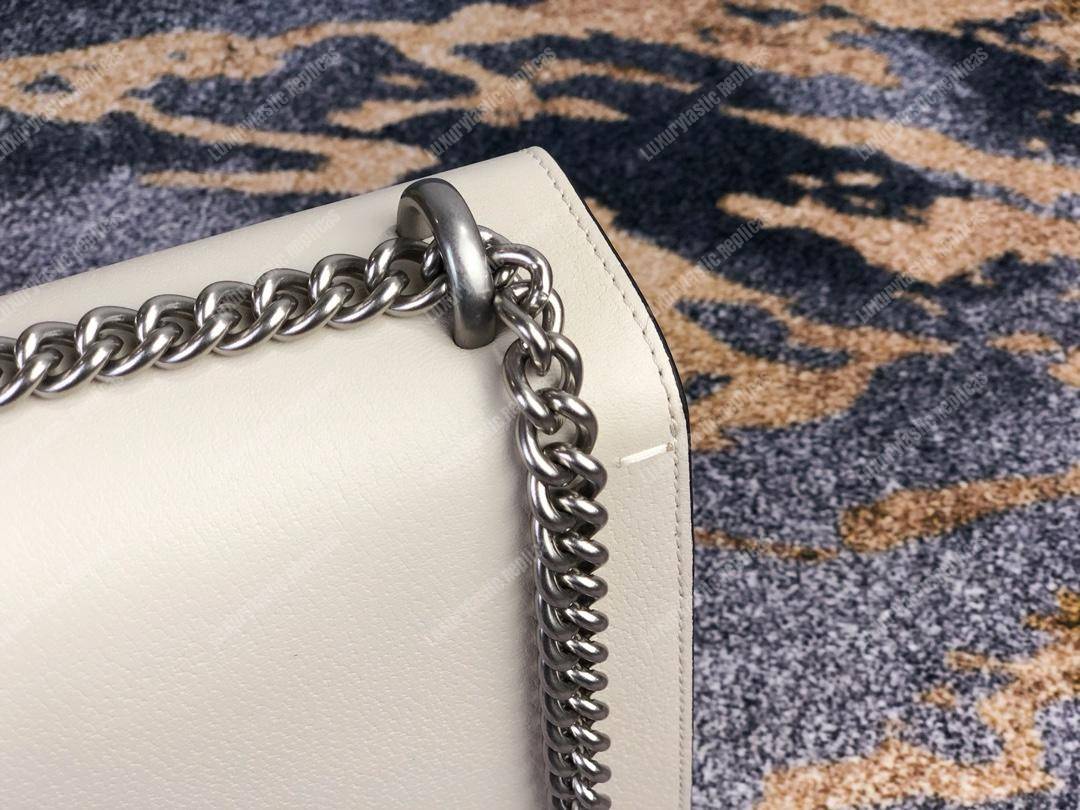 G*u*i dionysus small shoulder bag white leather