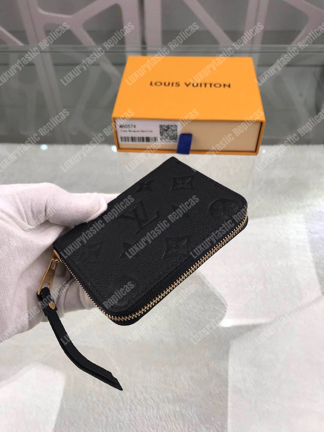 LV Zippy Coin Purse Monogram Empreinte Leather Noir