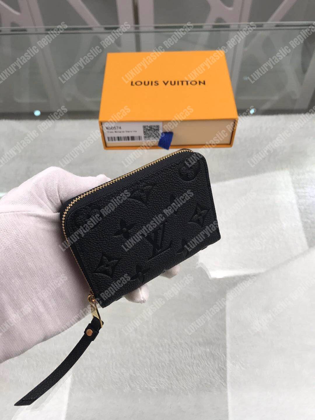 LV Zippy Coin Purse Monogram Empreinte Leather Noir