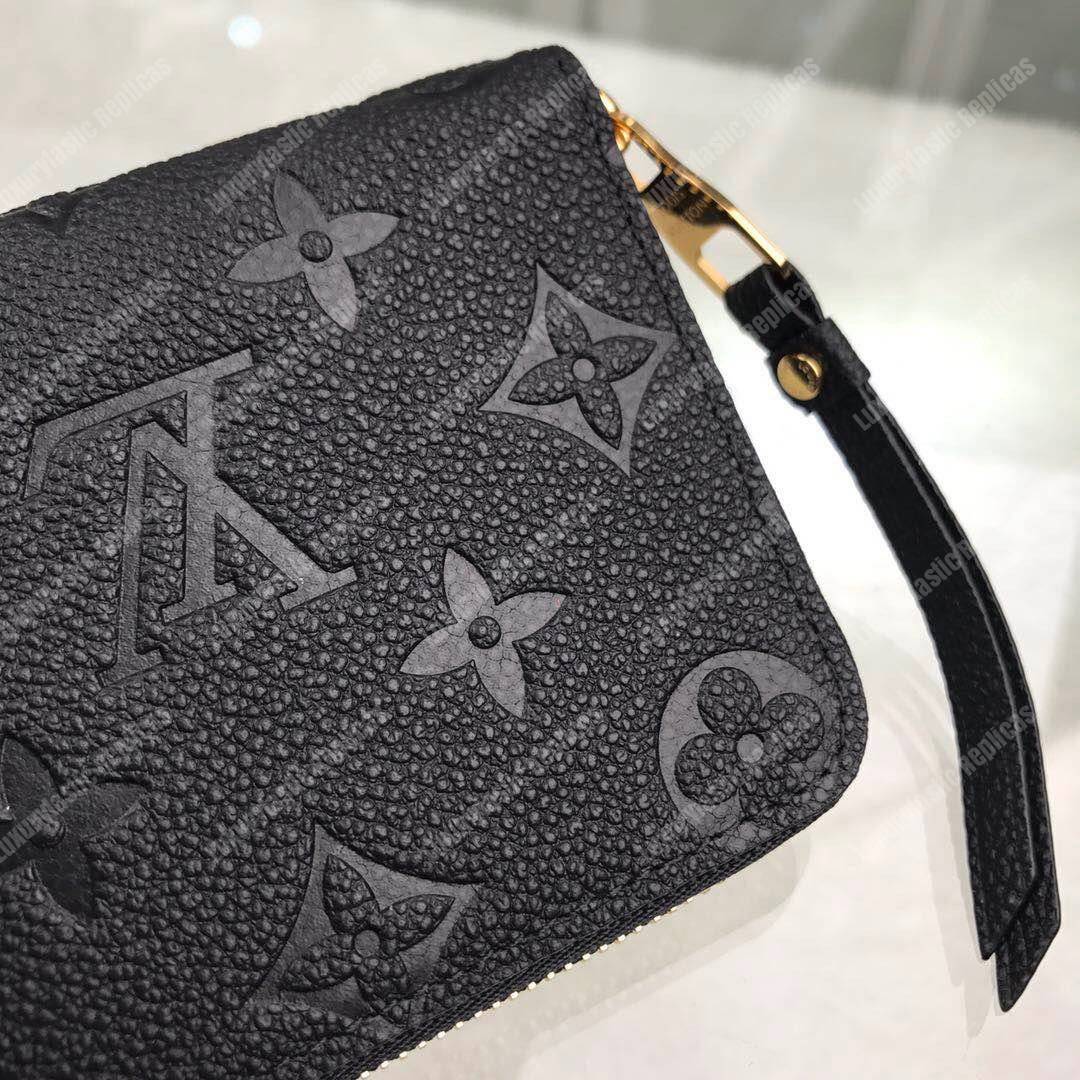 LV Zippy Coin Purse Monogram Empreinte Leather Noir