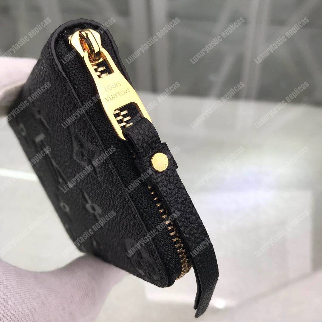 LV Zippy Coin Purse Monogram Empreinte Leather Noir