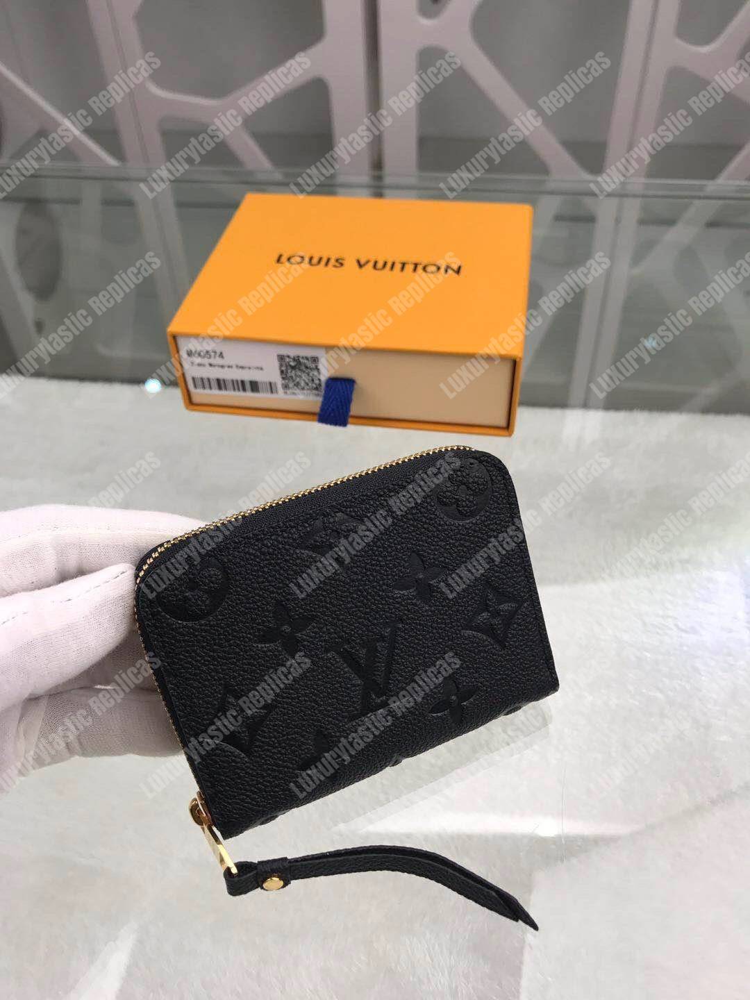 LV Zippy Coin Purse Monogram Empreinte Leather Noir