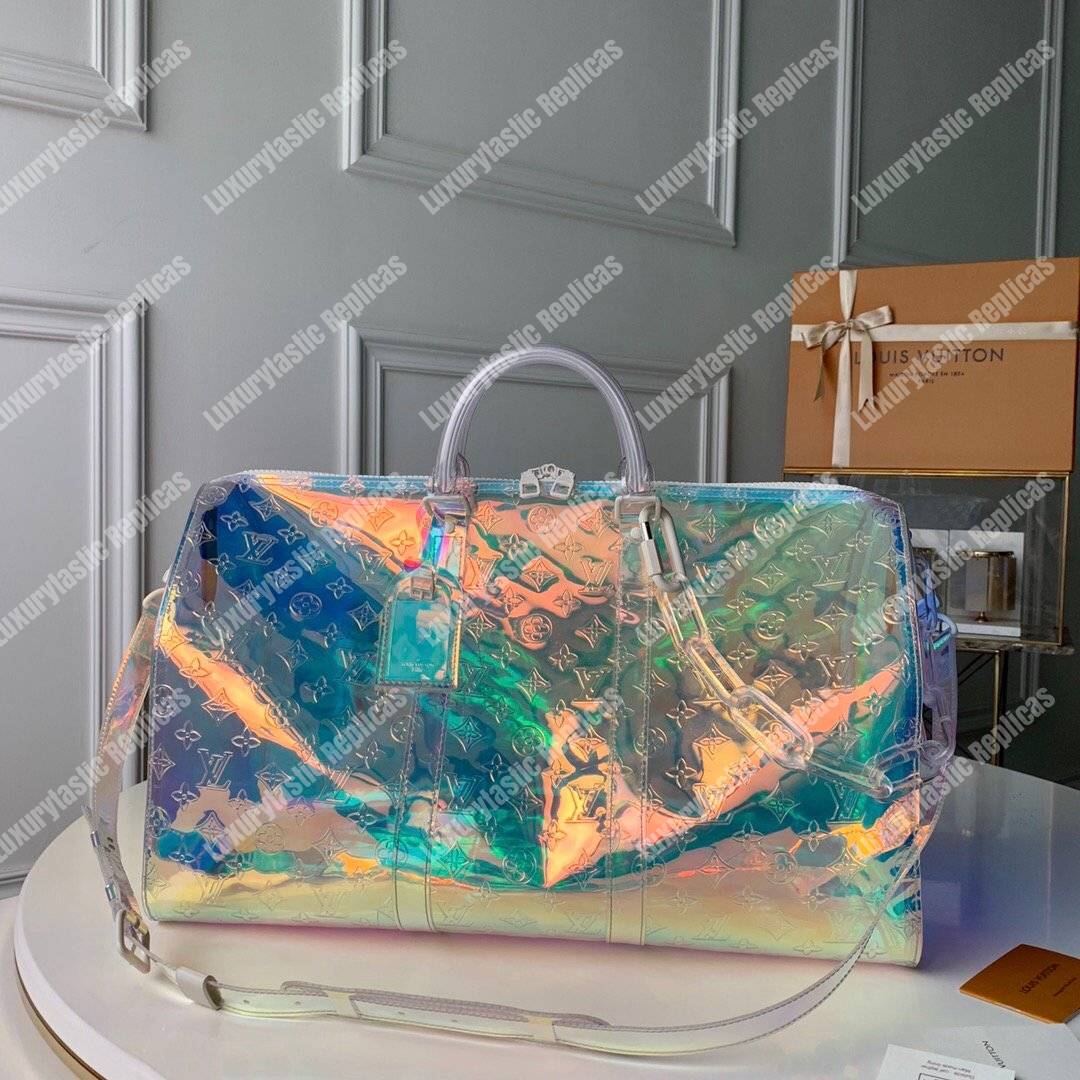 LV Keepall Bandouliere 50 Iridescent Prism
