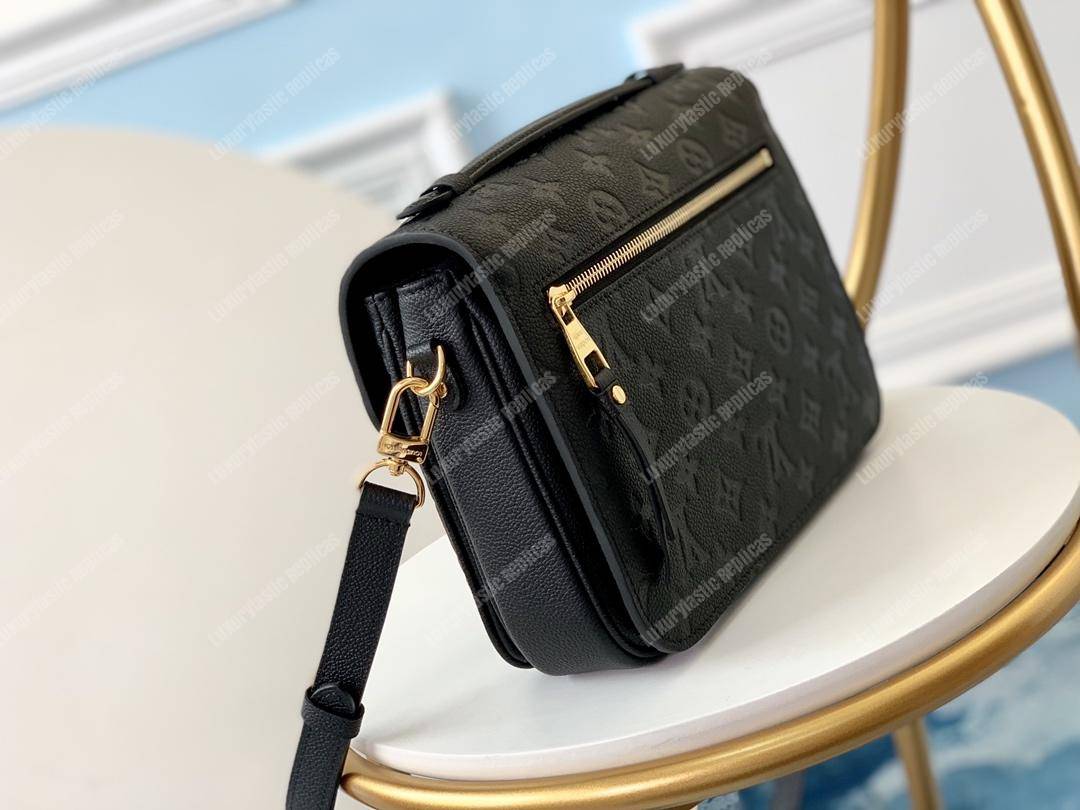 LV Pochette Metis Monogram Empreinte Leather Noir