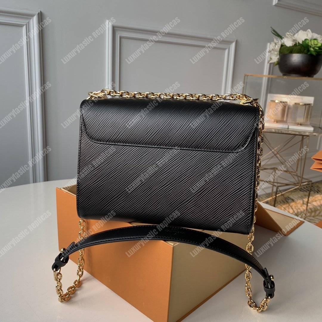 LV Twist MM Epi Flower Tinsel Black
