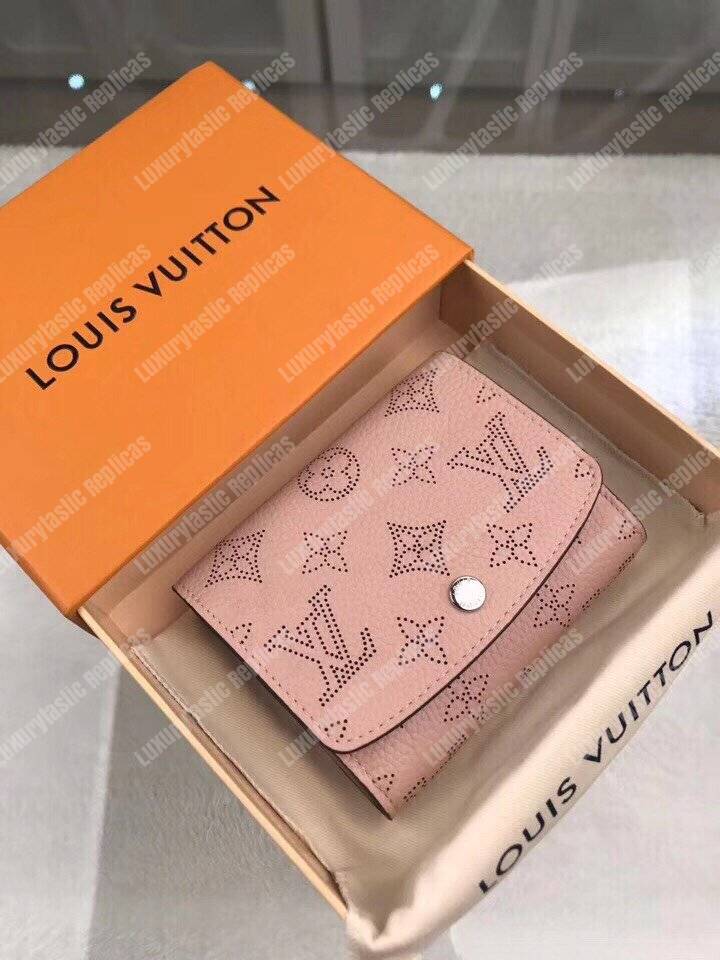 LV Iris Compact Wallet Mahina Magnolia