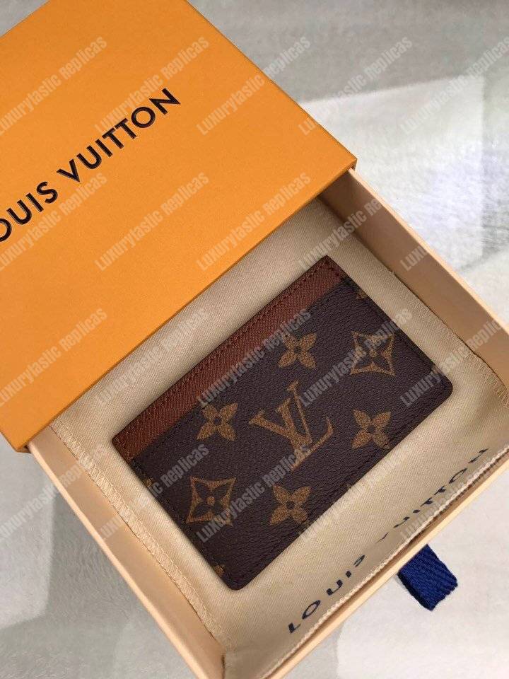 LV Card Holder Monogram Canvas Armagnac