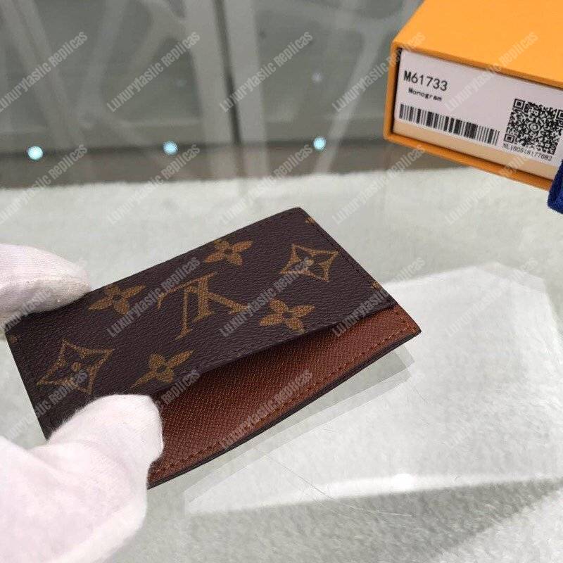 LV Card Holder Monogram Canvas Armagnac