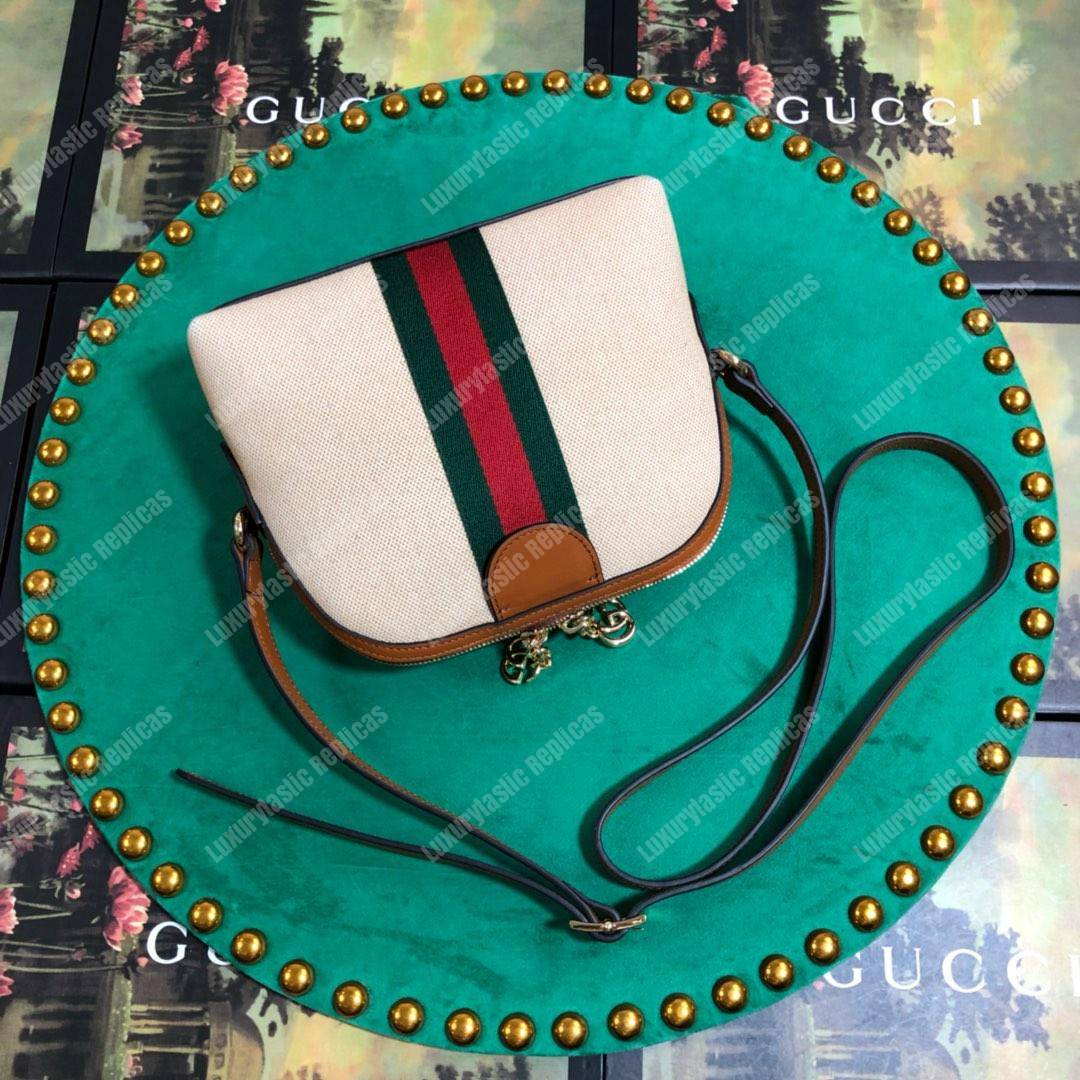 G*u*i ophidia vintage canvas small shoulder bag