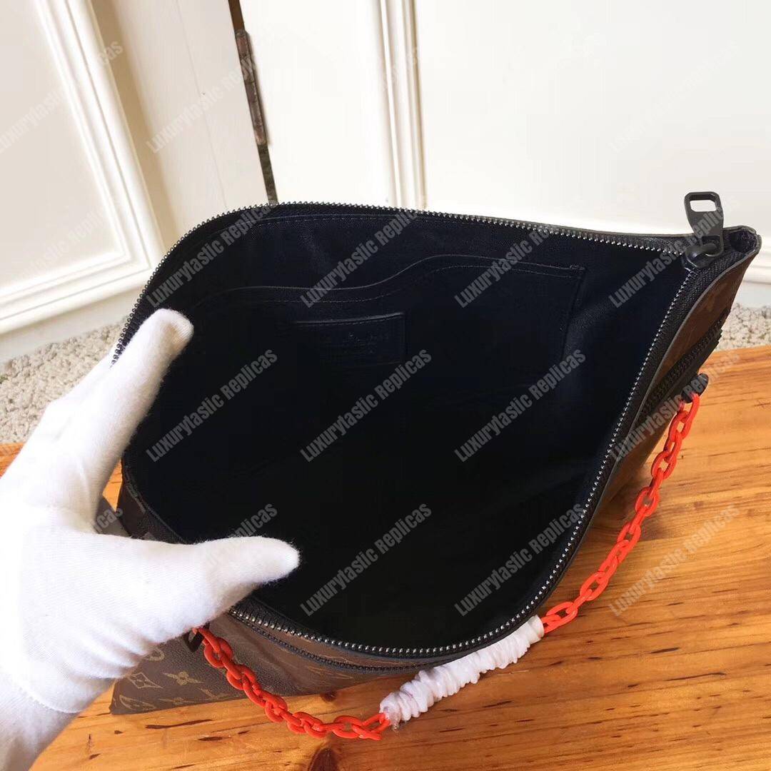 LV A4 Pouch Monogram Brown