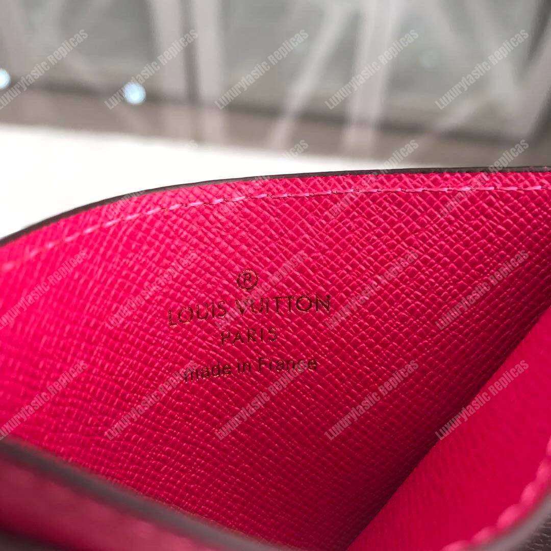 LV Card Holder Monogram Canvas Fuchsia Pink