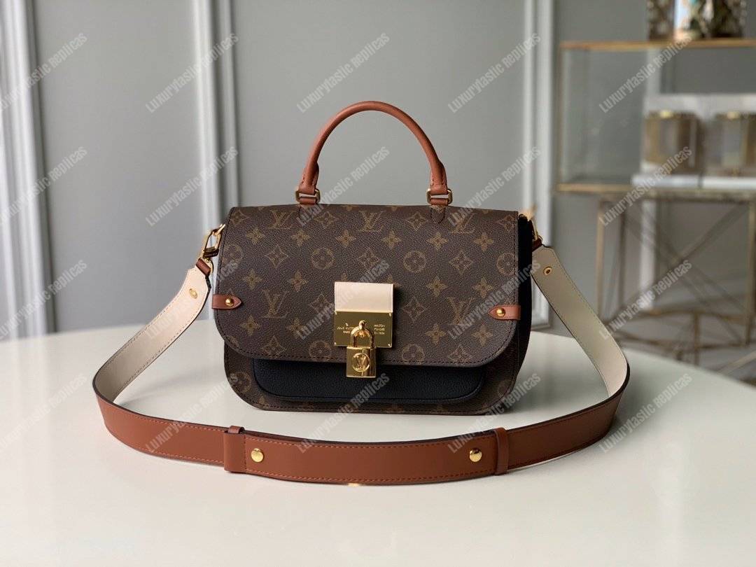 LV Vaugirard Monogram Creme Black