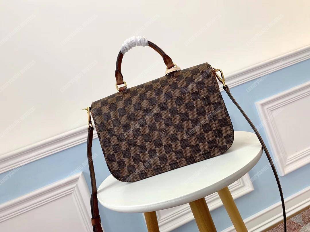 LV Beaumarchais Damier Ebene Creme