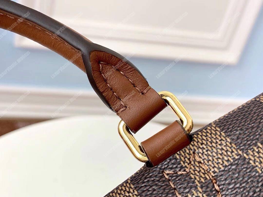LV Beaumarchais Damier Ebene Creme