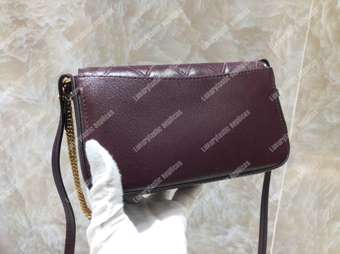 Givenchy Mini Pocket Bag In Diamond Quilted Leather Brown