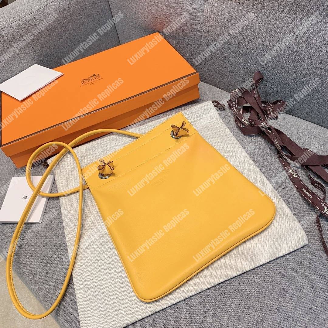 H**mes aline mini bag swift yellow soleil