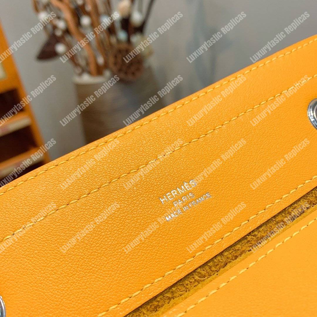 H**mes aline mini bag swift yellow soleil
