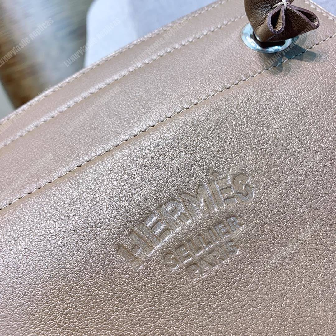 H**mes aline mini bag swift etoupe