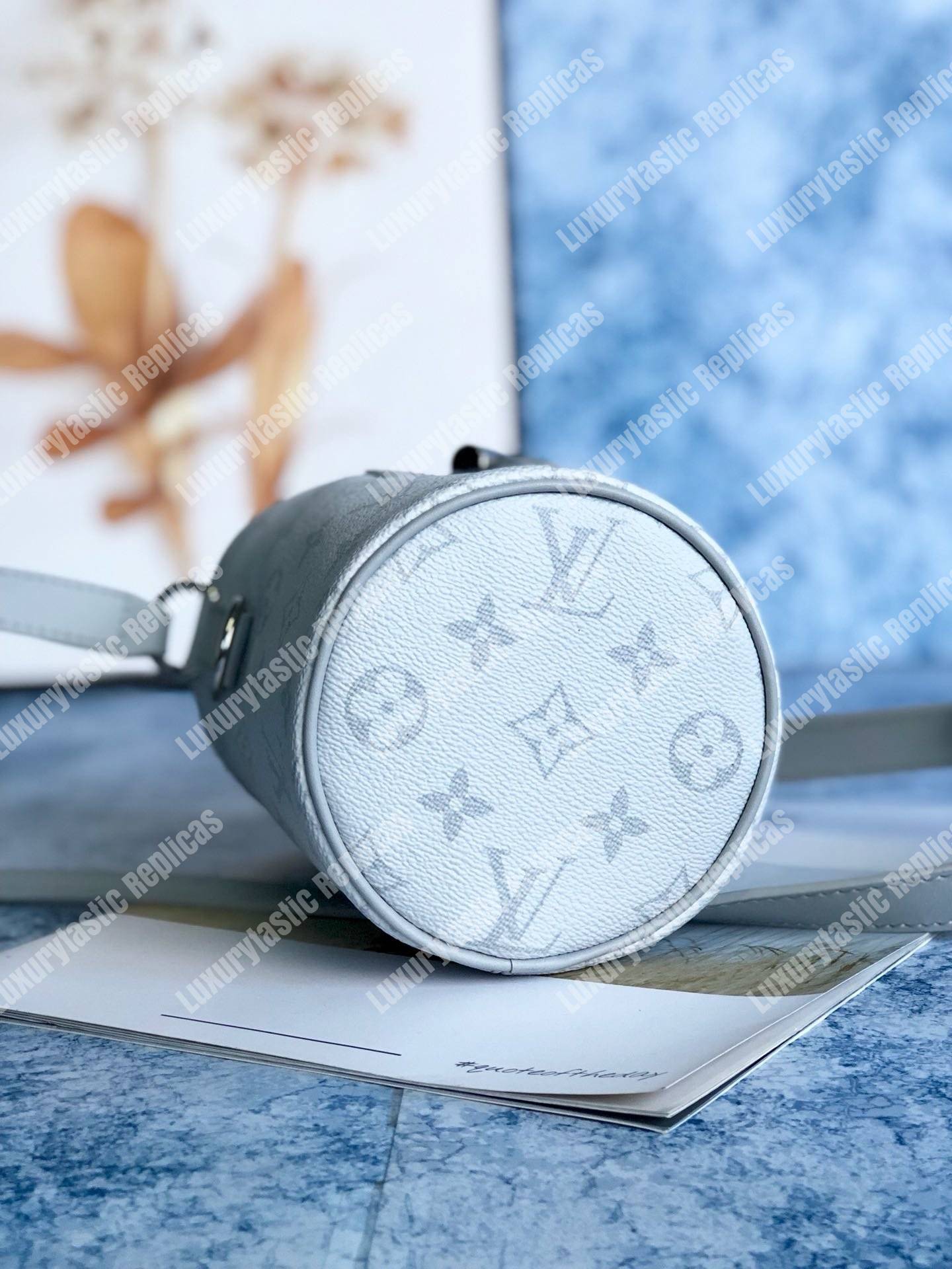 LV Chalk Nano Bag Monogram White