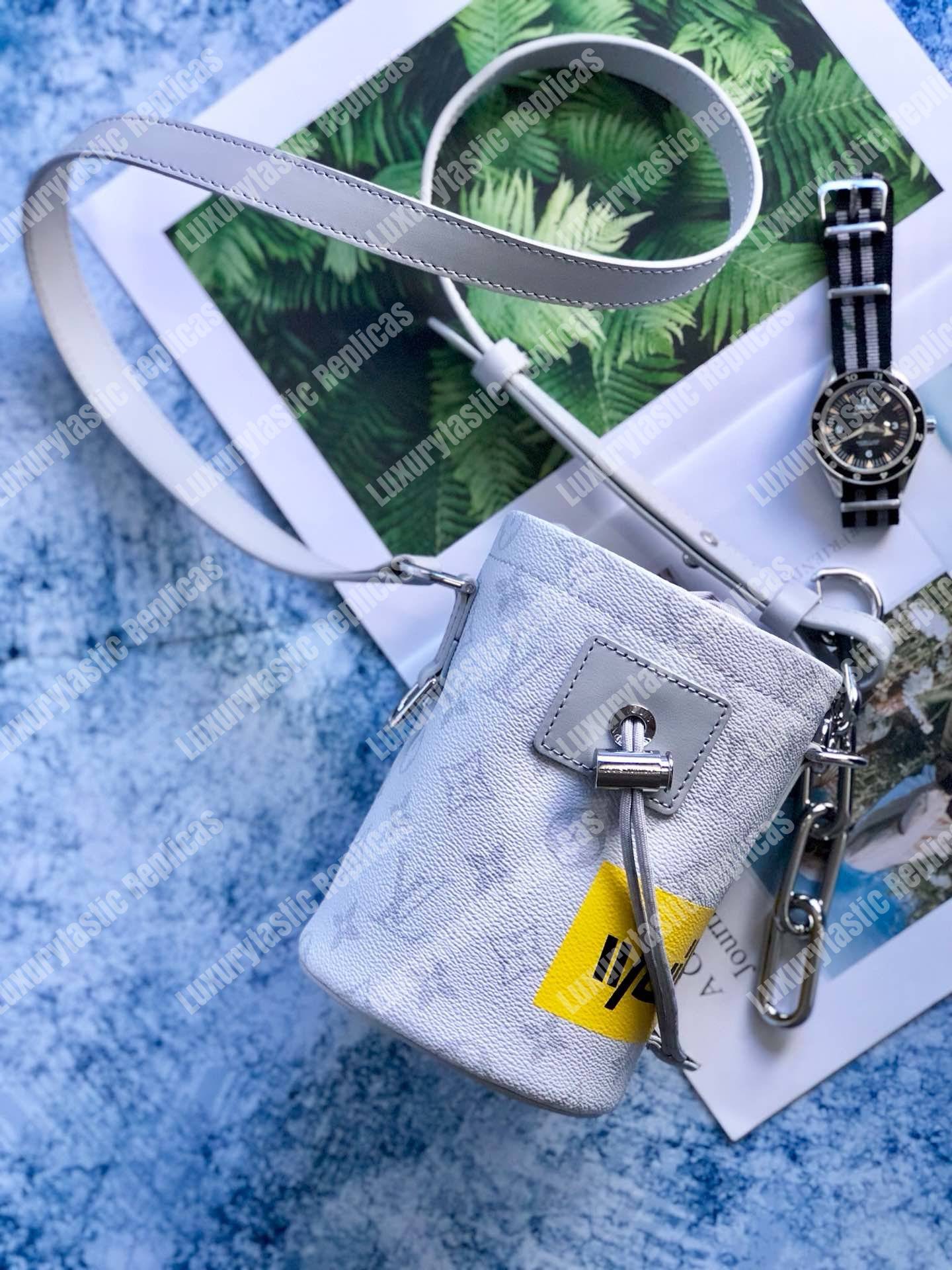 LV Chalk Nano Bag Monogram White