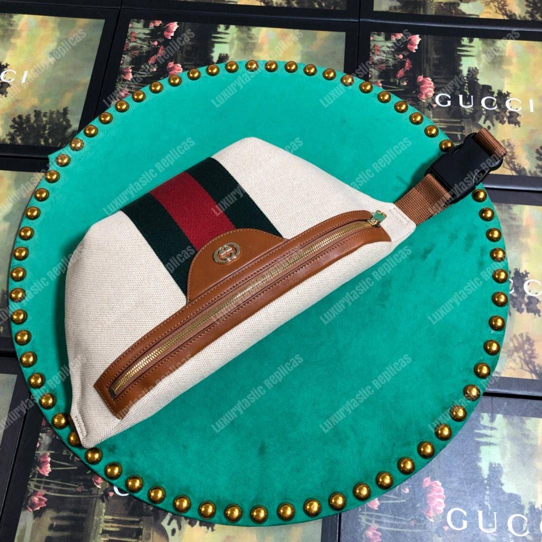 G*u*i vintage canvas belt bag