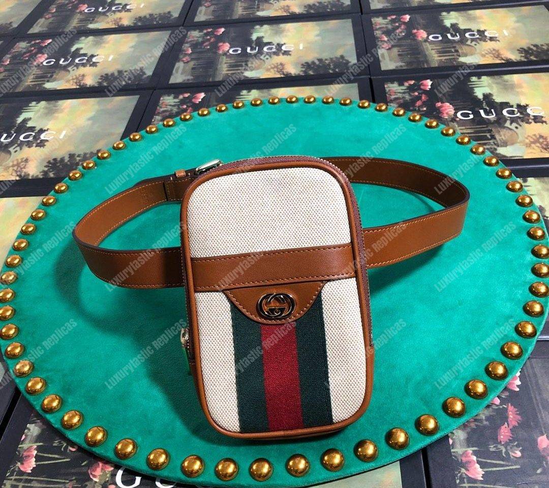 G*u*i vintage canvas belted iphone case