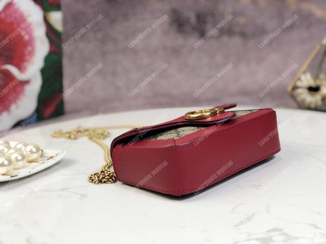 G*u*i gg sup*e canvas super mini bag red