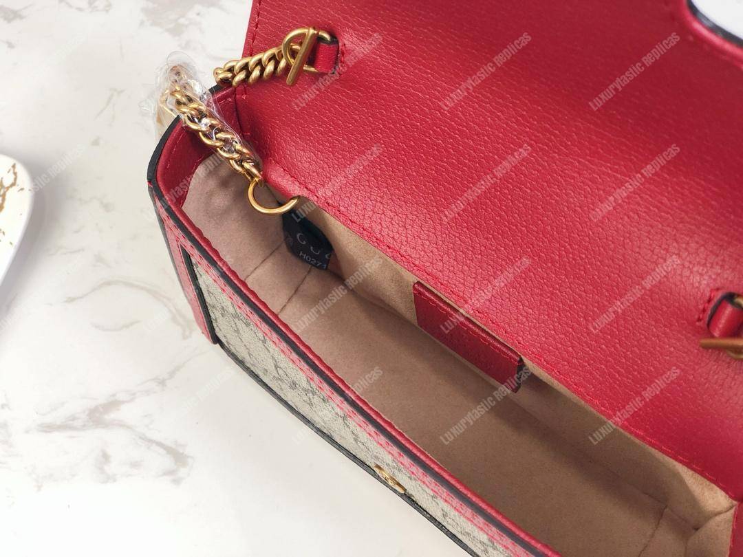 G*u*i gg sup*e canvas super mini bag red