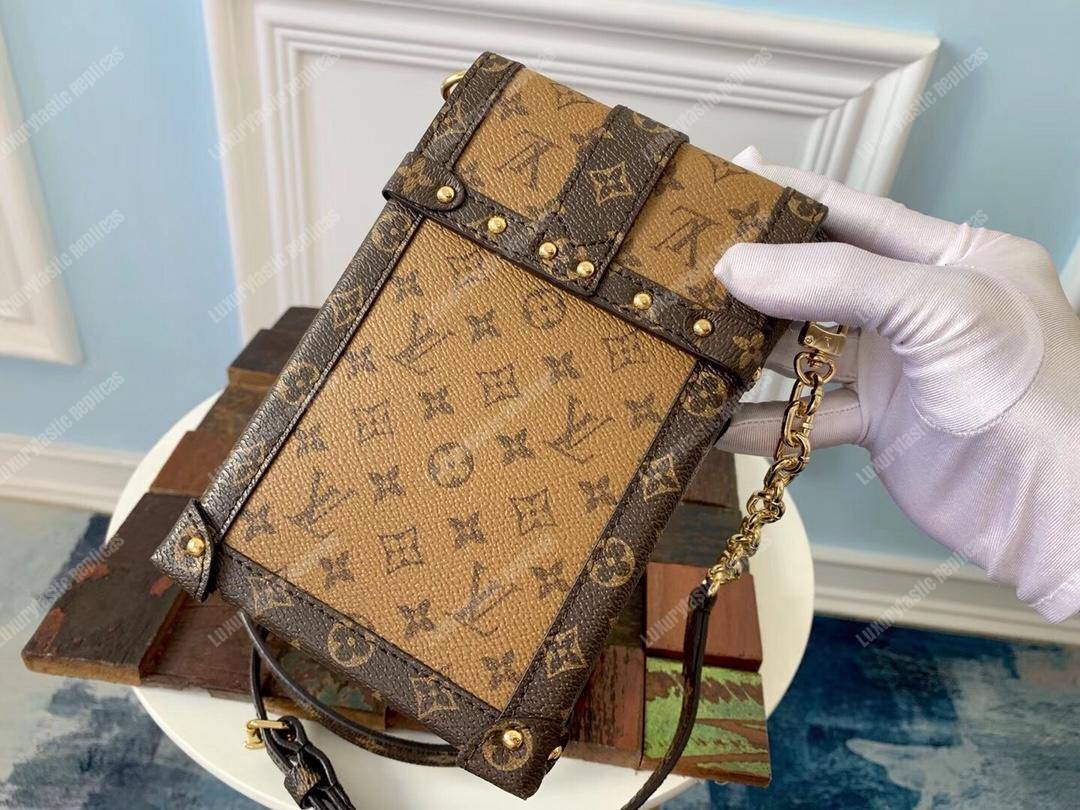 LV Pochette Verticale Trunk Monogram Reverse Canvas